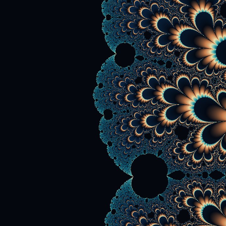 Flower-like filigree in the Collatz fractal